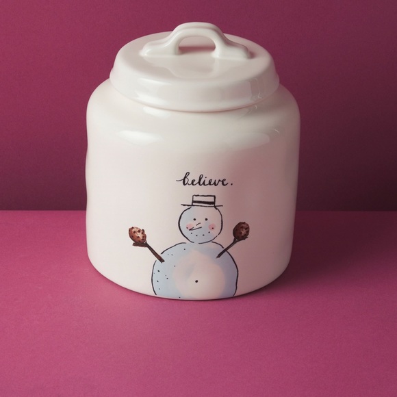 Rae Dunn Other Rae Dunn Believe Snowman Canister Poshmark